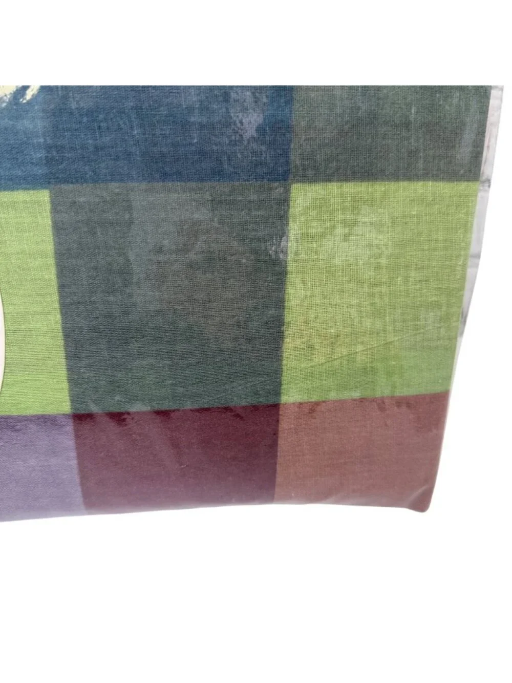 Fayette Place Twin Sheet Set Blue Plaid Cotton Blend Check New in Package